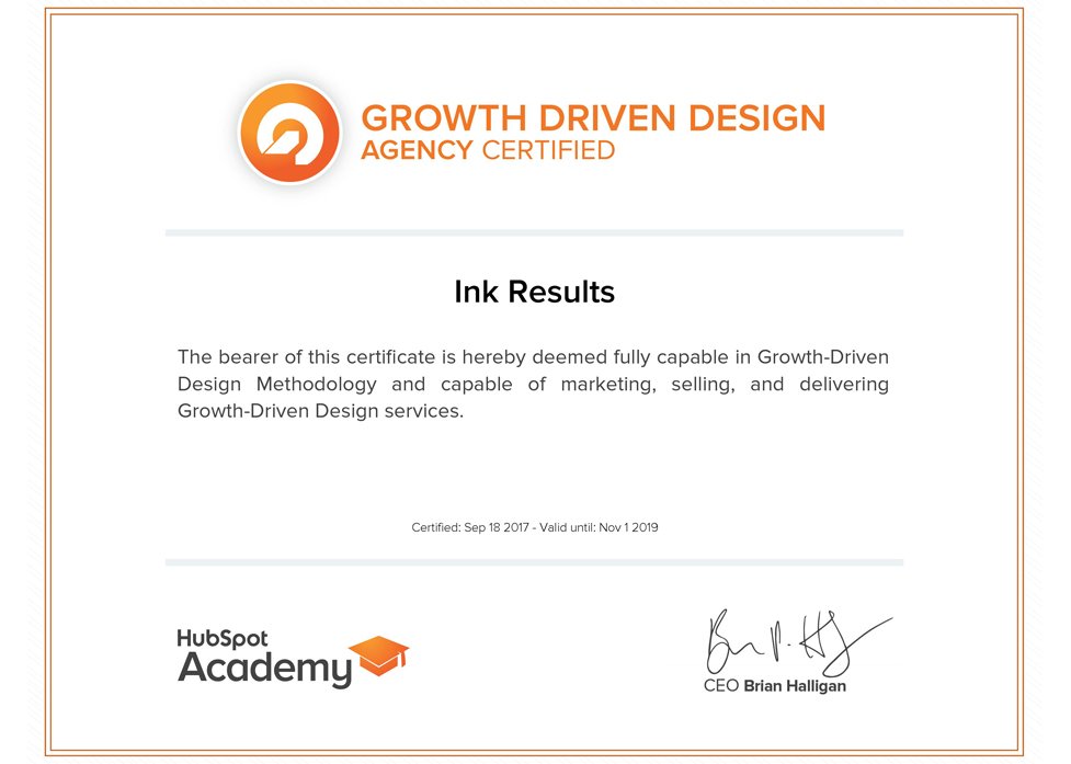 Ink Results Growth Driven Design Agency